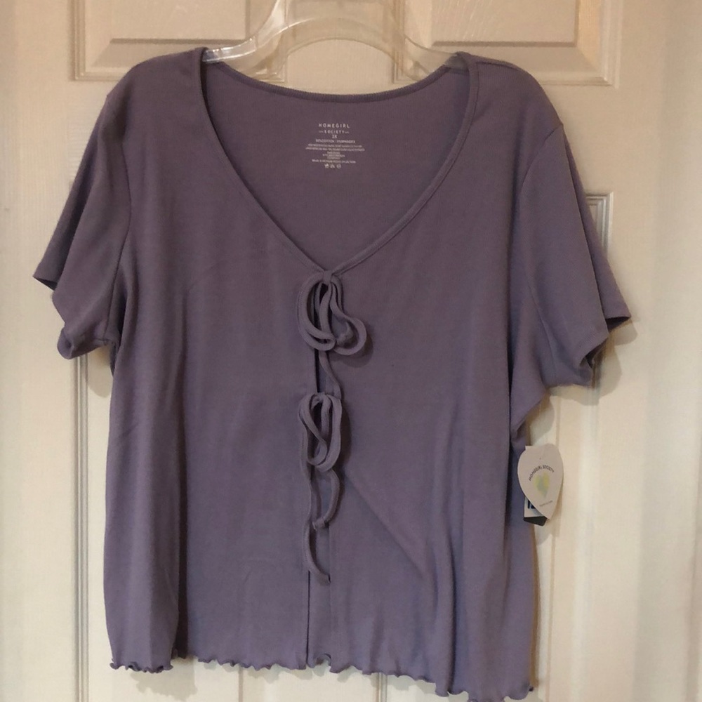 Homegirl Society Front Tie Top